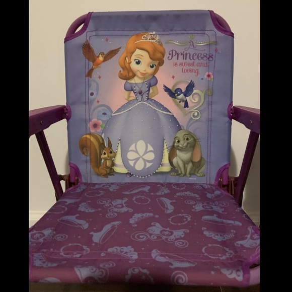 2 Disney Sofia the First Toddler Chairs Foldable - Picture 4 of 15
